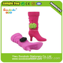 colorful Fashion purple boots Shaped Eraser